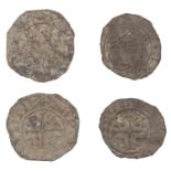 William I, lead customs tallies (2), from presumably official dies for a Penny of Profile Ri...