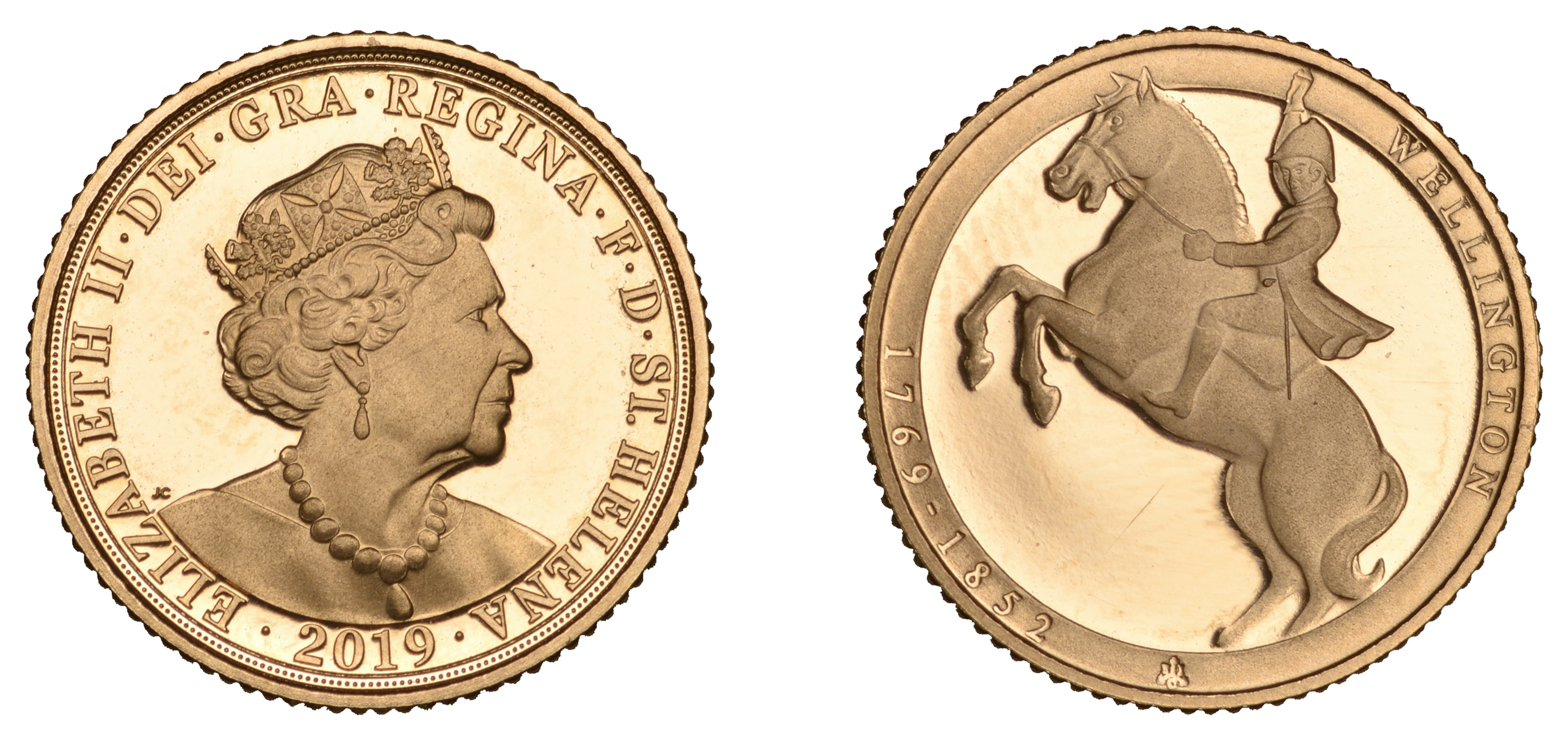 St Helena, Elizabeth II, Proof Half-Sovereign, 2019, 250th Anniversary of the Birth of the D...