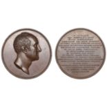 William Wellesley Pole, Lord Maryborough, 1823, a copper medal by B. Pistrucci [on behalf of...