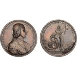 Death of Prince Charles Edward Stuart, 1788, a copper medal by G. Hamerani, bust of Prince H...