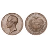 Great Exhibition, Hyde Park, 1851, Exhibitor's Medal, a copper award by W. Wyon, bust of Pri...