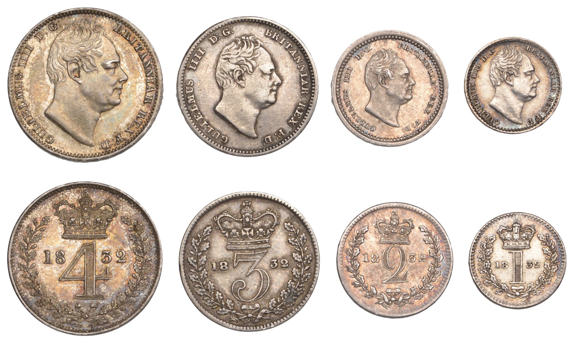 William IV (1830-1837), Maundy set, 1832 (ESC 2550; S 3840) [4]. Very fine or better Â£120-Â£...