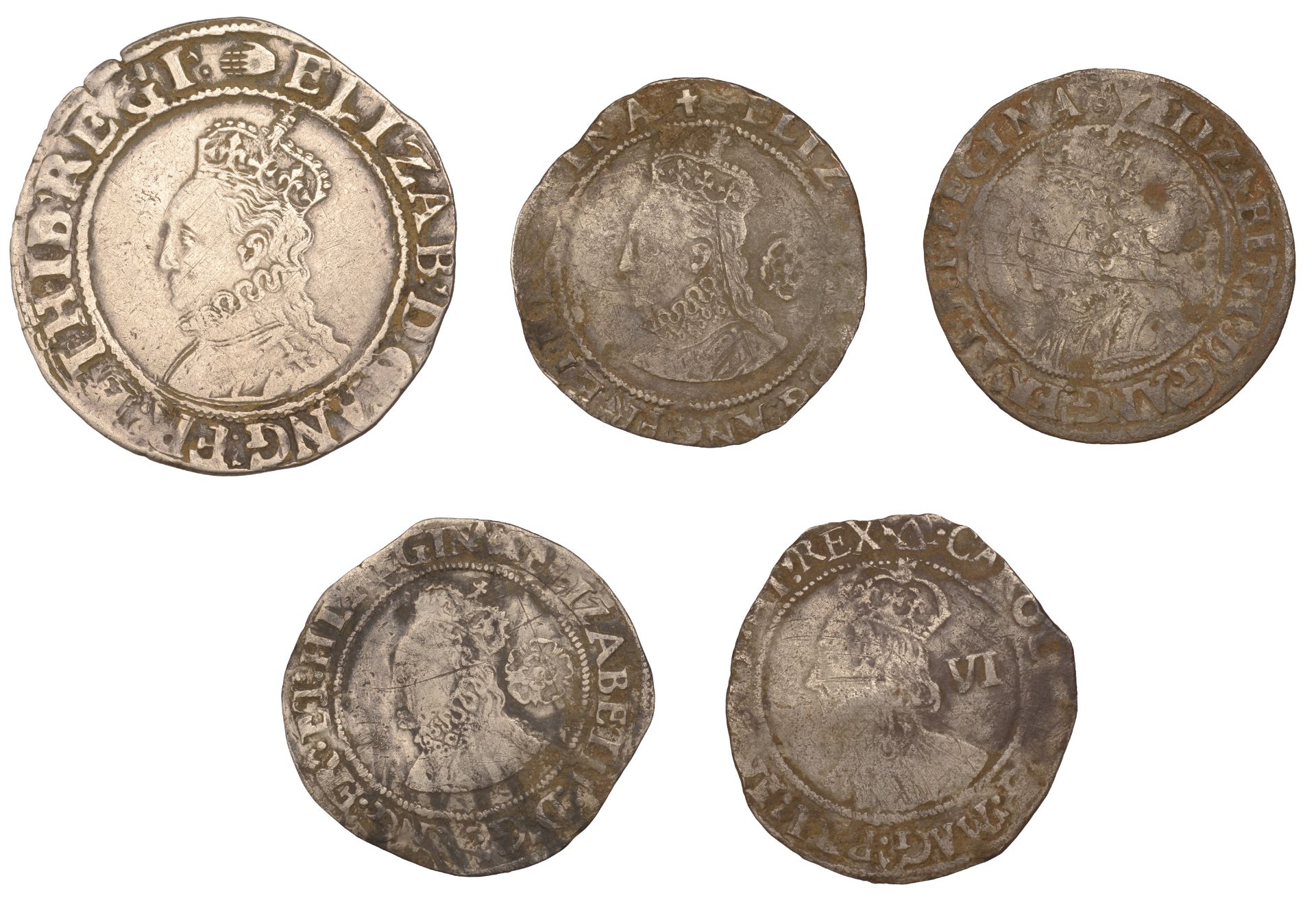 Charles I (1625-1649), 1) Elizabeth I, Third issue, Sixpence, 1564, mm. pheon, bust 3E, norm...