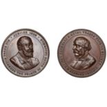 Iron Hardware & Metal Trades Pension Society, Jubilee, 1893, a bronze medal, unsigned, bust...