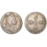 William III (1694-1702), Crown, 1696, first bust, edge octavo (ESC 995; S 3470). About fine...
