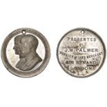 Opening of Tower Bridge, 1894, J.W. Palmer, a white metal medal by J. Moore, conjoined busts...