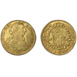 Chile, Charles III, 8 Escudos, 1783da, Santiago, 26.93g/12h (CCT 201; CayÃ³n 12952; F 15). Fl...