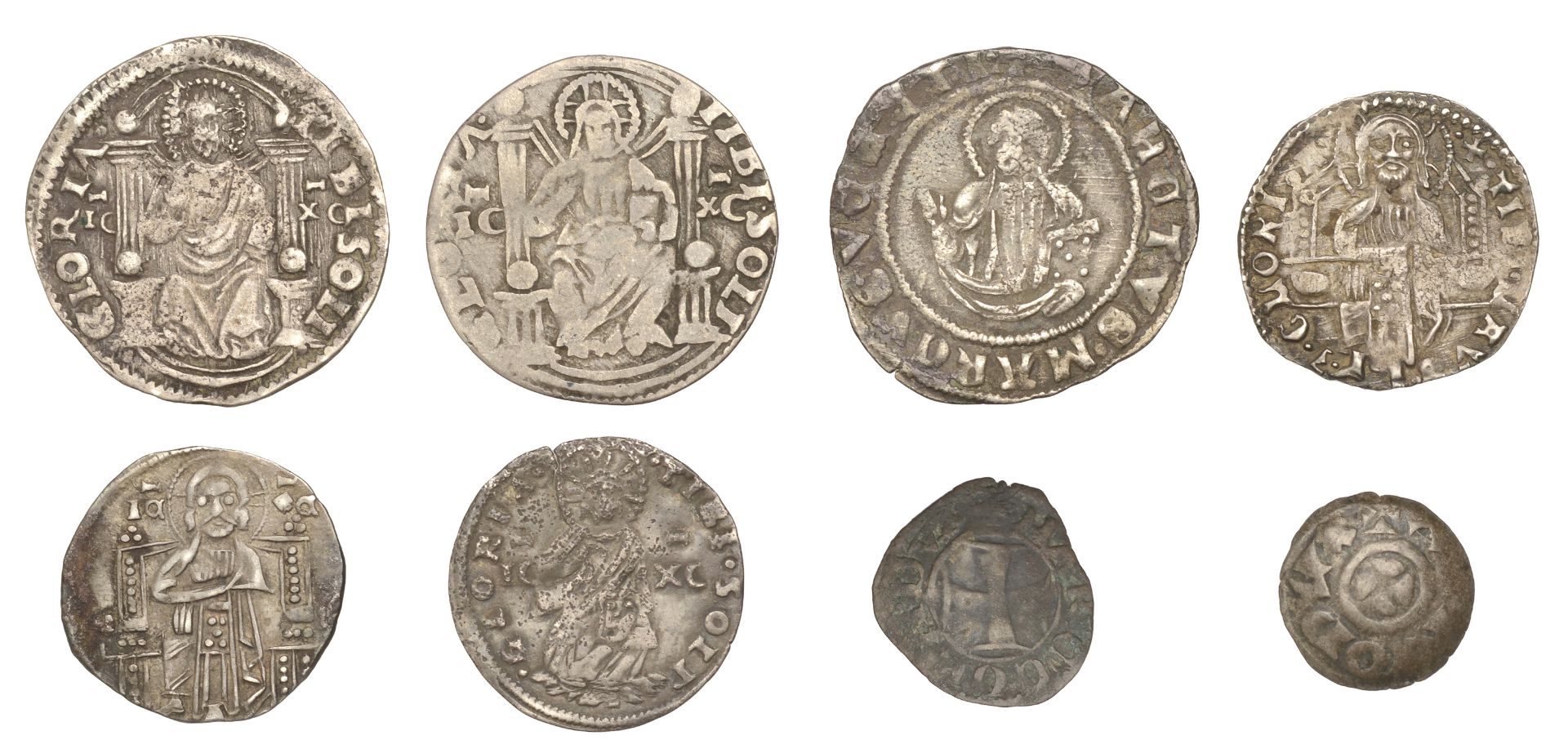 Italy, VENICE, Francesco Foscari (1423-57), Grossone da 8 Soldi, 2.97g/6h (Paolucci 2); toge...