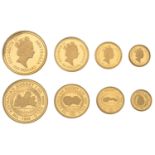 Australia, Elizabeth II, Proof set, 1988, Australian Nugget Bicentennial, comprising gold 10...