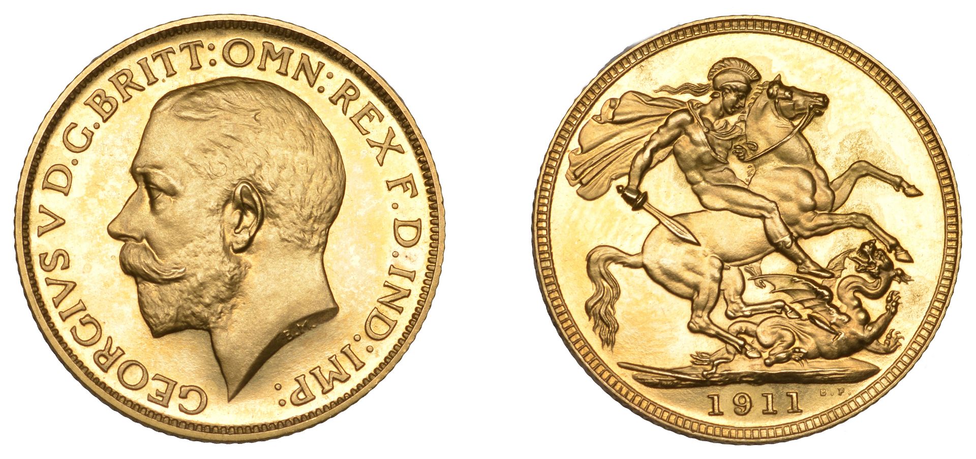 George V (1910-1936), Proof Sovereign, 1911, 7.98g/12h (WR 416; M 213A; S 3996). A few hairl...