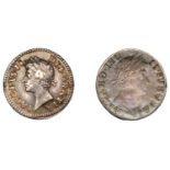 James II (1685-1688), Maundy Twopence, obverse brockage (cf. S 3416). Edge marks at 3 and 9...