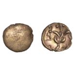 British Iron Age, CORIELTAUVI, Early Uninscribed series, Stater, South Ferriby type, plain,...