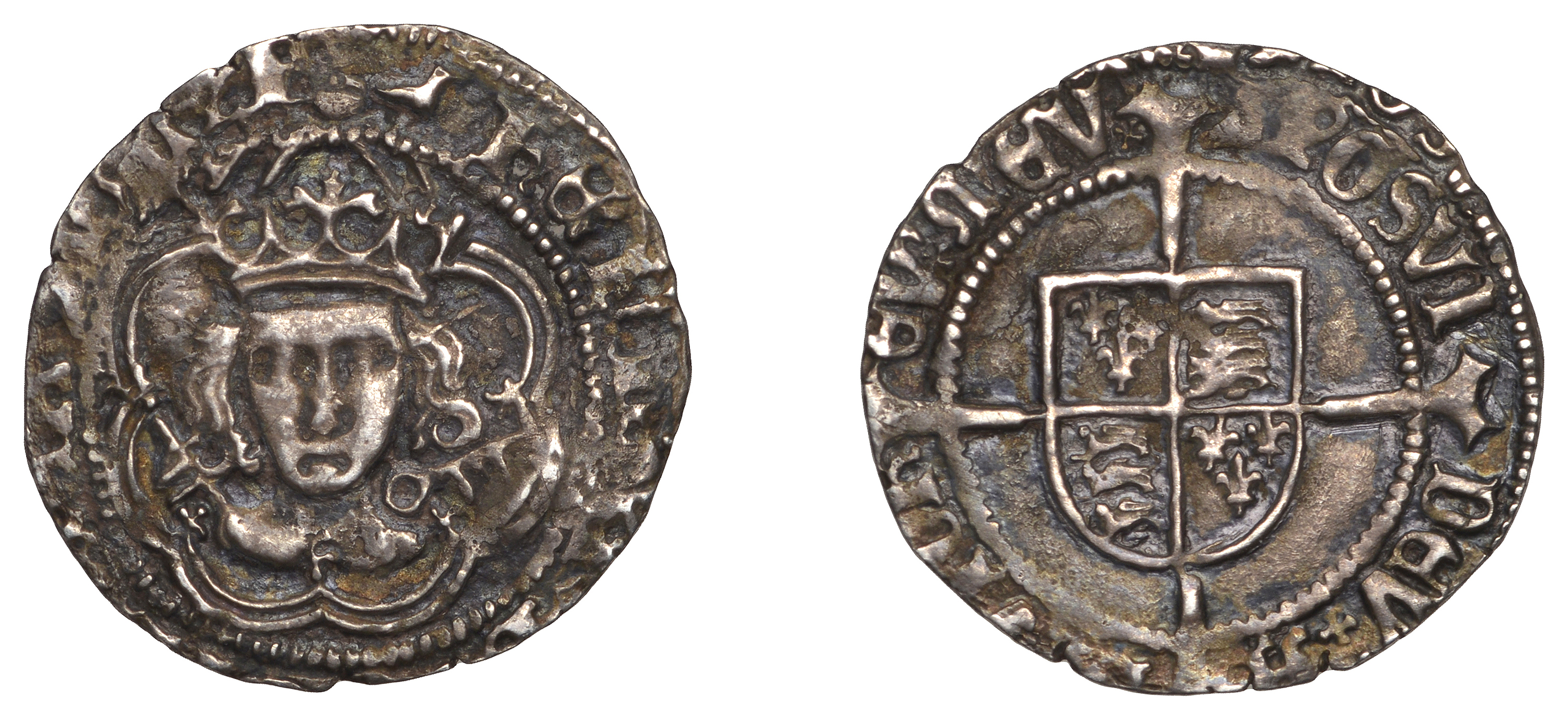 Henry VII (1485-1509), Facing Bust/Profile issue mule, Halfgroat, York/Canterbury mule?, Abp...