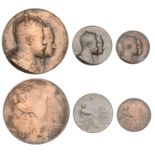 Coronation, 1902, bronze medals (3), by E. Fuchs for Elkington, 63mm, 38mm, 32mm (C & W 4205...