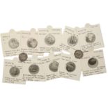 Edward III (1327-1377), Bp Hatfield, Fourth coinage, Pennies (2), pre-Treaty series C, mm. c...