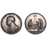Irish Art Union, 1840, a silver award medal by W. Woodhouse [after J. Barton], bust of Henry...
