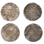 Henry III, Long Cross coinage, Pennies (2), both class II, Bury St Edmunds, Ion, ion on s'ed...