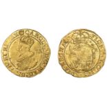 Charles I (1625-1649), Tower mint, Unite, Gp C, class IIa, mm. rose [1631-2] over plume, car...