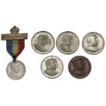 Coronation, 1902, Lisburn, a white metal medal by Fattorini, 39mm (C & W 4220L.1); Nelson, a...