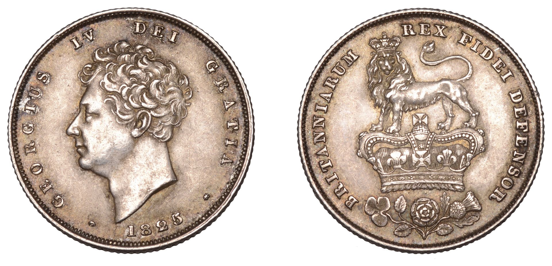 George IV (1820-1830), Shilling, 1825, type 3 (ESC 2405; S 3812). Nearly extremely fine Â£10...