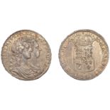 William and Mary (1688-1694), Halfcrown, 1689, first shield, caul and interior frosted, no p...