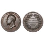 Colonial and Indian Exhibition, 1886, a bronze medal by L.C. Wyon, bare head left, rev. lege...