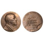 FRANCE, Jean Charcot, c. 1930, a bronze medal by P. Richer and E.E. Lindaeur, bust right, re...