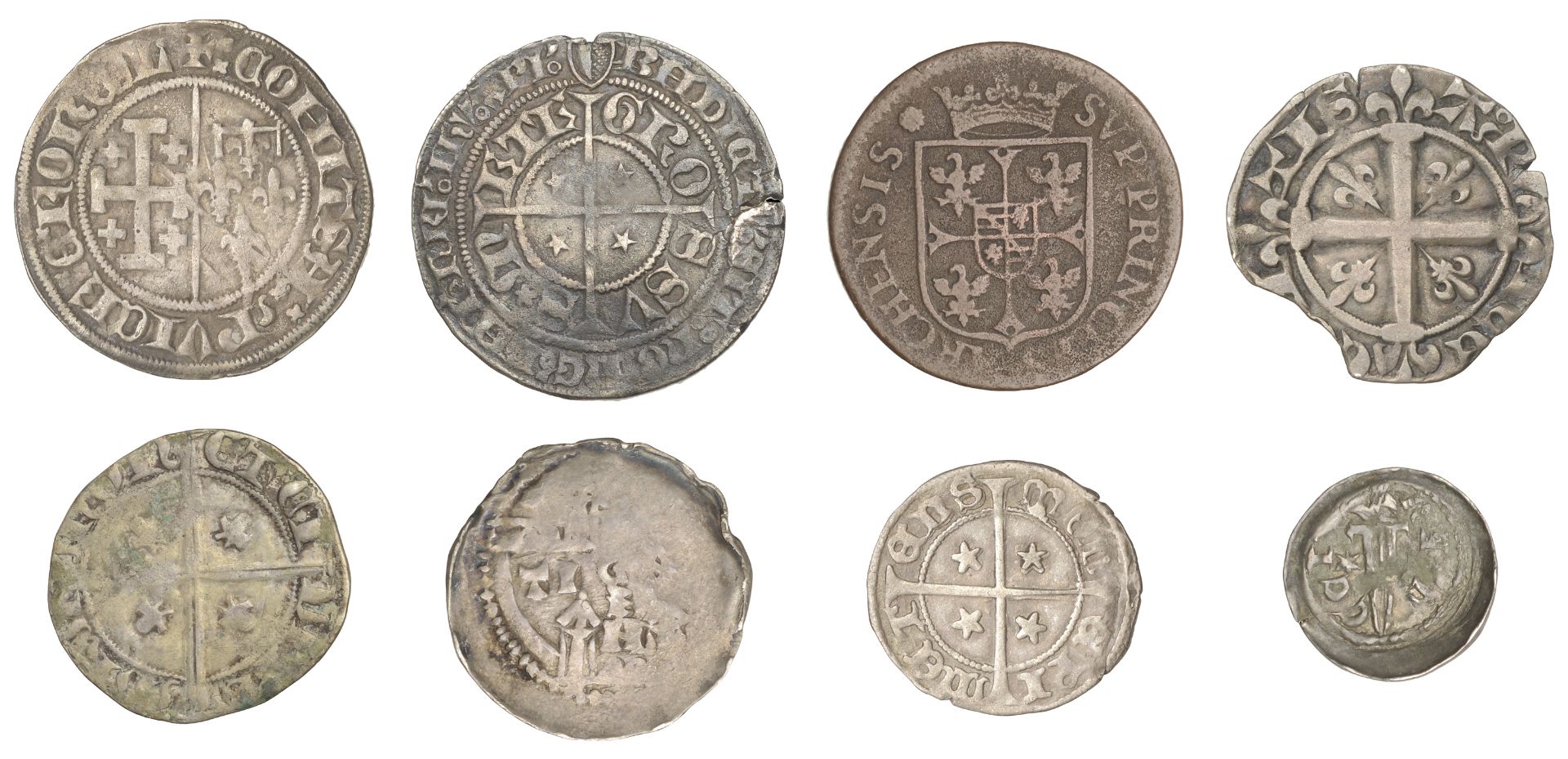 France: Feudal, PROVENCE, Jeanne de Naples (1362-82), Sol Coronat, Tarascon, crown, rev. arm... - Image 2 of 2