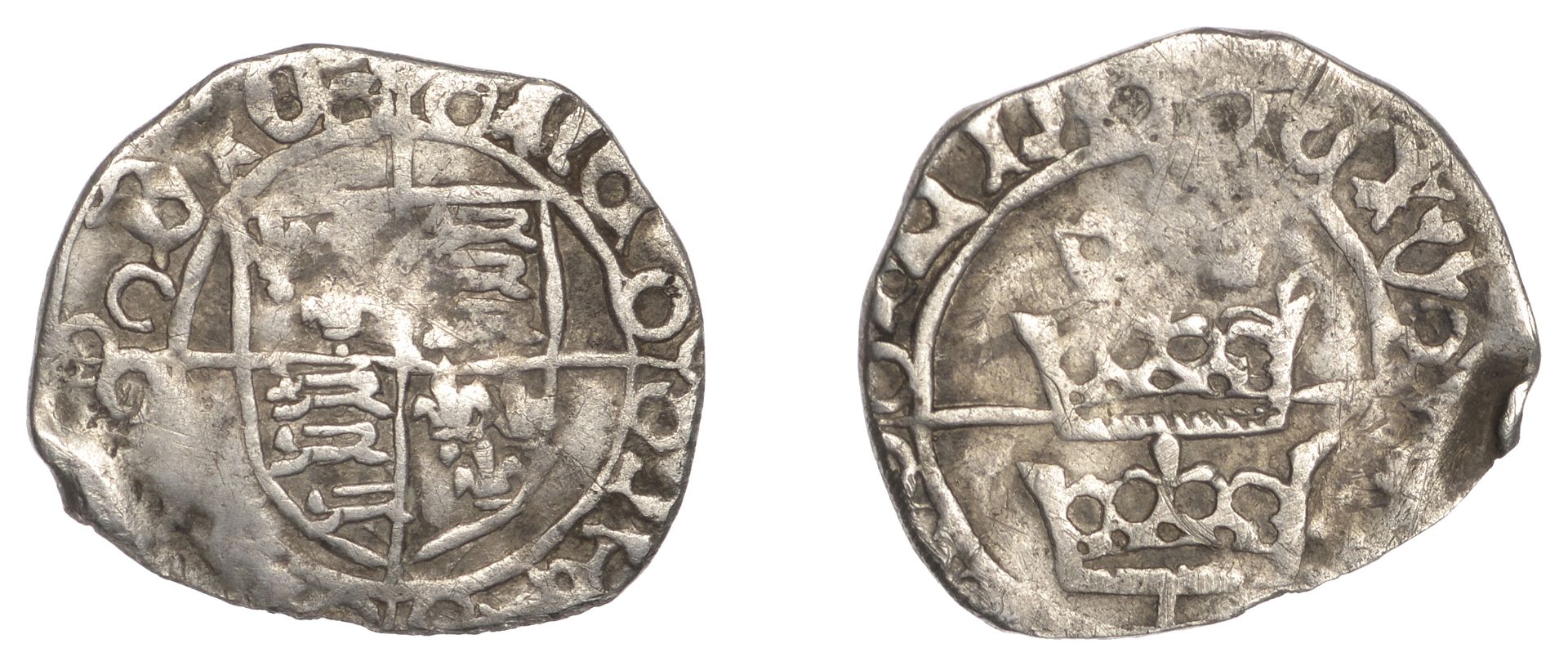 Henry VII (1485-1509), Late Three Crowns coinage (c. 1488-90), Halfgroat, Dublin, he nr [ â€“â€“...