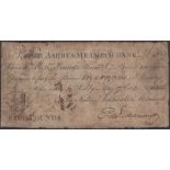 Ashby & Measham Bank, Ashby de la Zouch, for Fishers, Simmonds & Mammatt, Â£5, 17 May 1831, s...
