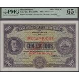 Banco Nacional Ultramarino, Mozambique, specimen 100 Escudos, 1 January 1921, no serial numb...