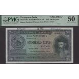 Banco Nacional Ultramarino, Portuguese India, printers archival specimen 500 Rupias, 29 Nove...