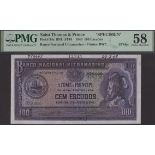 Banco Nacional Ultramarino, St Thomas & Prince, printers archival specimen 100 Escudos, 12 A...