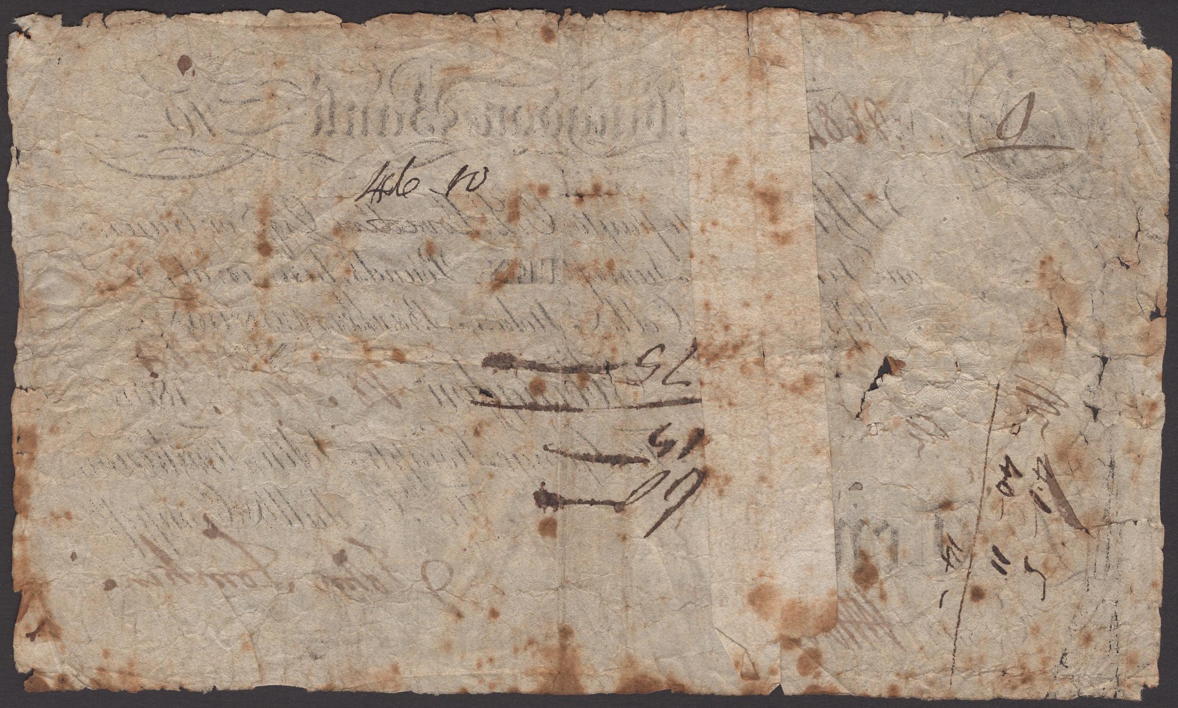 Abingdon Bank, for George Knapp, John Tomkins, Thos Goodall & Company, Â£10, 18 November 1805... - Image 2 of 2