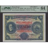 Banco Nacional Ultramarino, Mozambique, specimen 20 Escudos, 1 January 1921, no serial numbe...