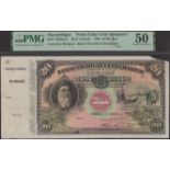 Banco Nacional Ultramarino, Mozambique, obverse and reverse uniface colour trials for 20 Mil...