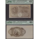 Banco Nacional Ultramarino, Angola, obverse and reverse archival photographs for 2500 Reis,...