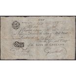 Bank of England, Abraham Newland, Â£1, 17 July 1804, serial number 19859, manuscript signatur...