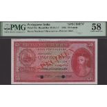 Banco Nacional Ultramarino, Portuguese India, specimen 50 Rupias, 29 November 1945, no seria...