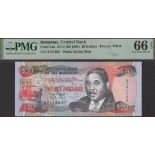 Central Bank of the Bahamas, $20, 1974 (1993), serial number A741203, Smith signature, Nassa...