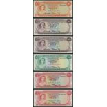 Bahamas Monetary Authority, $1/2 (2), $1 ,$3 and $5, 1968, Hammond and Donaldson signatures...
