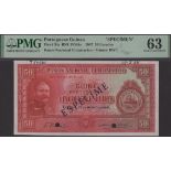 Banco Nacional Ultramarino, Portuguese Guinea, specimen 50 Escudos, 27 March 1947, no serial...