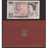 Bank of England, John B. Page, Â£10, 20 February 1975, serial number A01 000010, the note is...