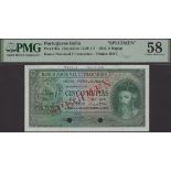 Banco Nacional Ultramarino, Portuguese India, specimen 5 Rupias, 29 November 1945, no serial...