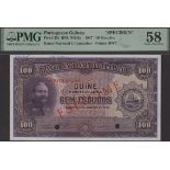 Banco Nacional Ultramarino, Portuguese Guinea, specimen 100 Escudos, 27 March 1947, no seria...