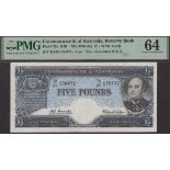 Reserve Bank of Australia, $5, ND (1961), serial number TD/09 156472, Coombs and Wilson sign...