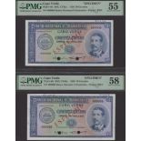 Banco Nacional Ultramarino, Cape Verde, specimen 50 Escudos (2), 16 June 1958, serial number...
