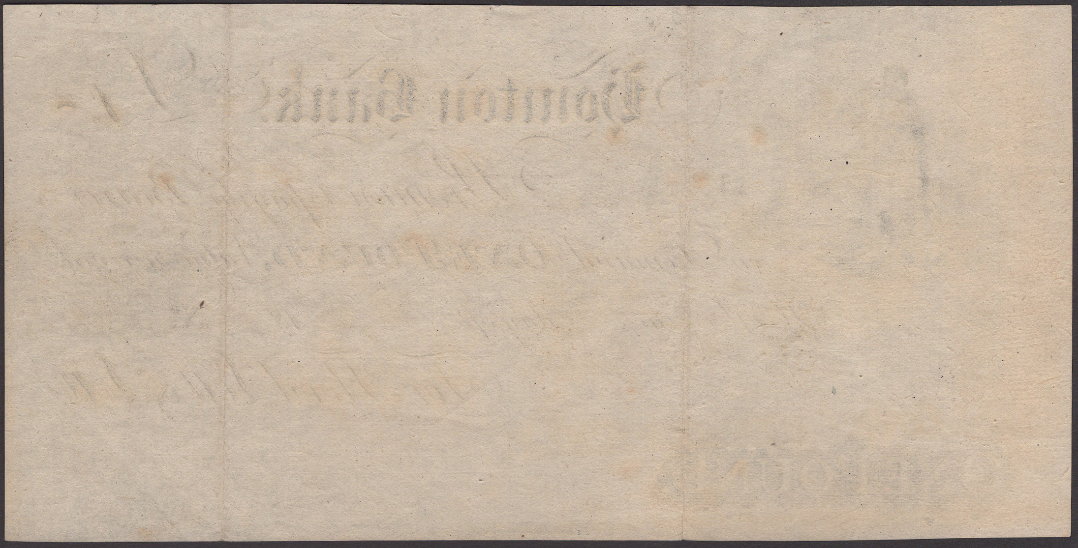 Honiton Bank, for Flood, Lott & lott, proof on paper for Â£1, 18-, no signature or serial num... - Image 2 of 2