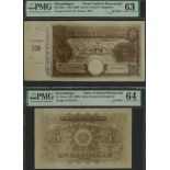 Banco Nacional Ultramarino, Mozambique, obverse and reverse archival photographs showing des...