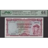 Banco Nacional Ultramarino, Portuguese India, specimen 300 Escudos, 2 January 1959, serial n...